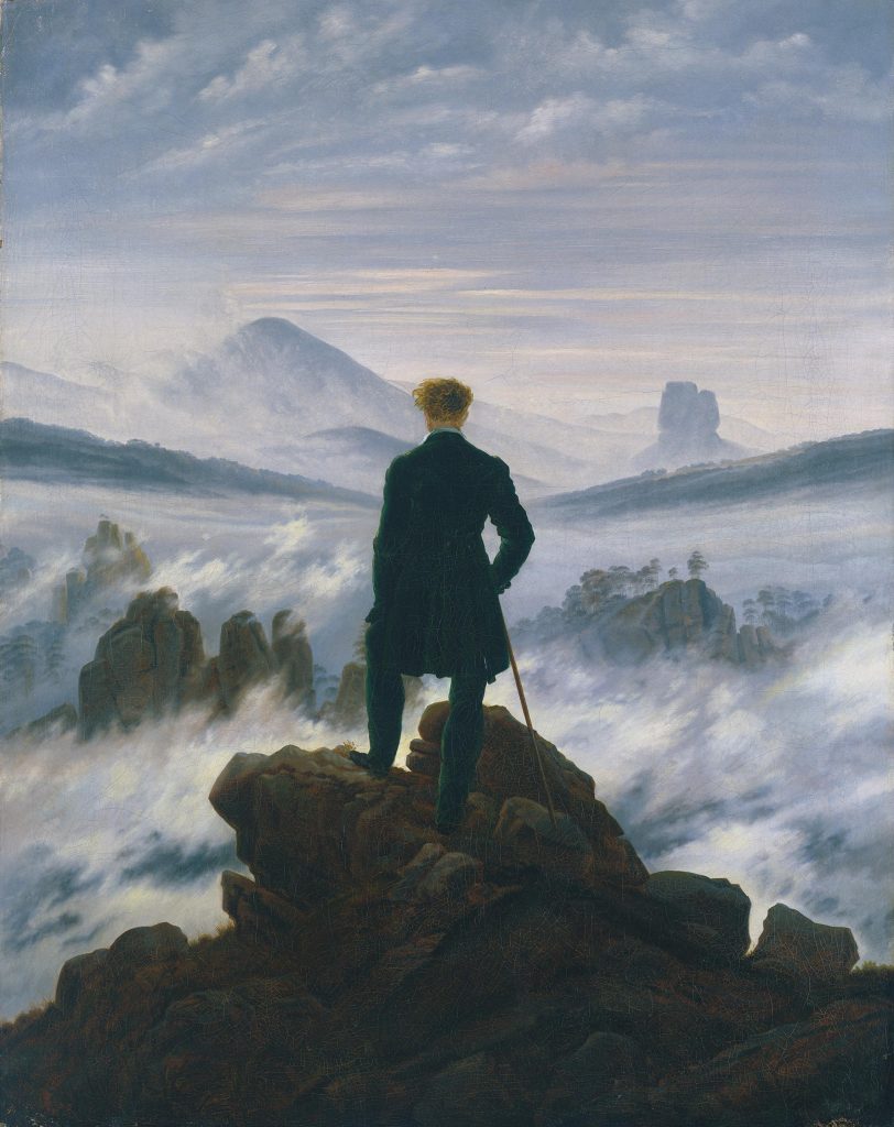 «The Wanderer over the Sea of Fog» by Caspar David Friedrich from 1818 can be interpreted as an allegory for life.